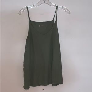 Dark green flowy tank top